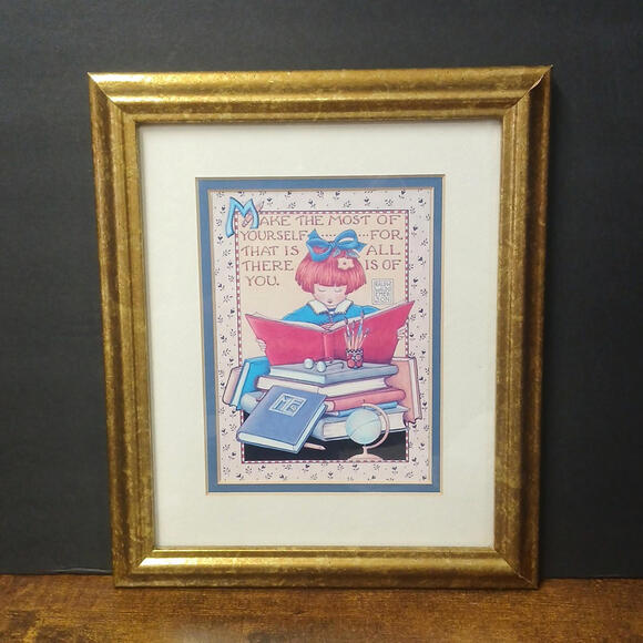 Other - Framed Mary Engelbreit Make The Most of Yourself Matted Art Print, 9.75x11.75"